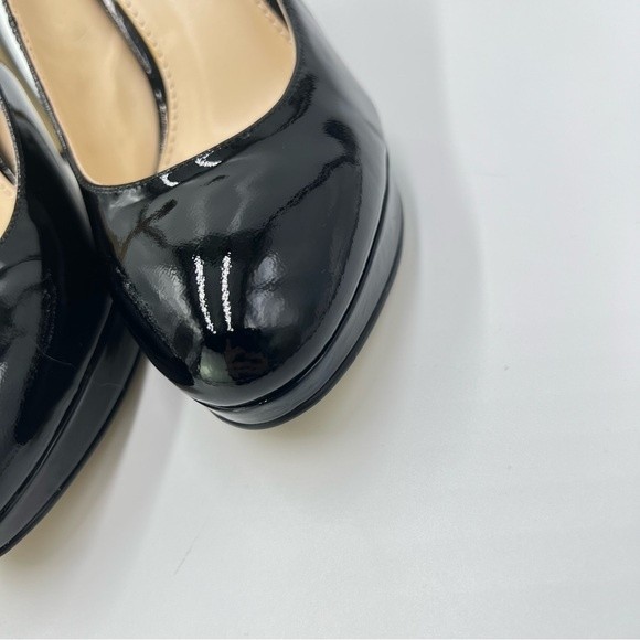 Enzo Angiolini Women's Dixy Classic Black Patent Leather Platform Heels Pumps 8 - Picture 4 of 16